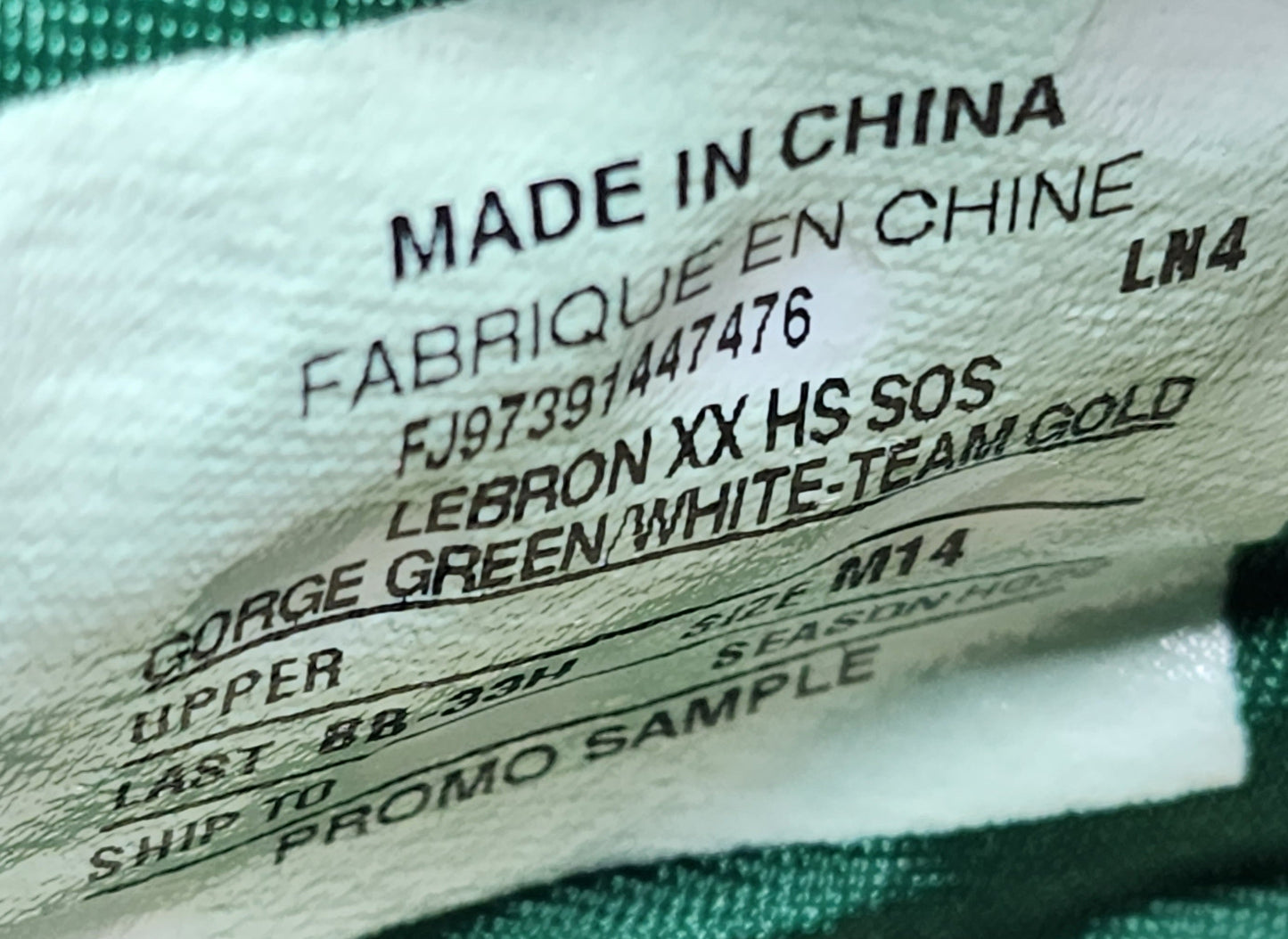 耐克詹姆斯 20 - SVSM 高中 PE