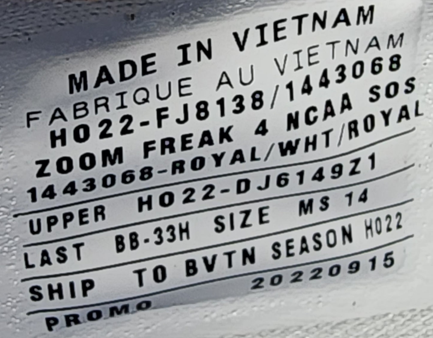 Nike Zoom Freak 4 - Kentucky Wildcats PE