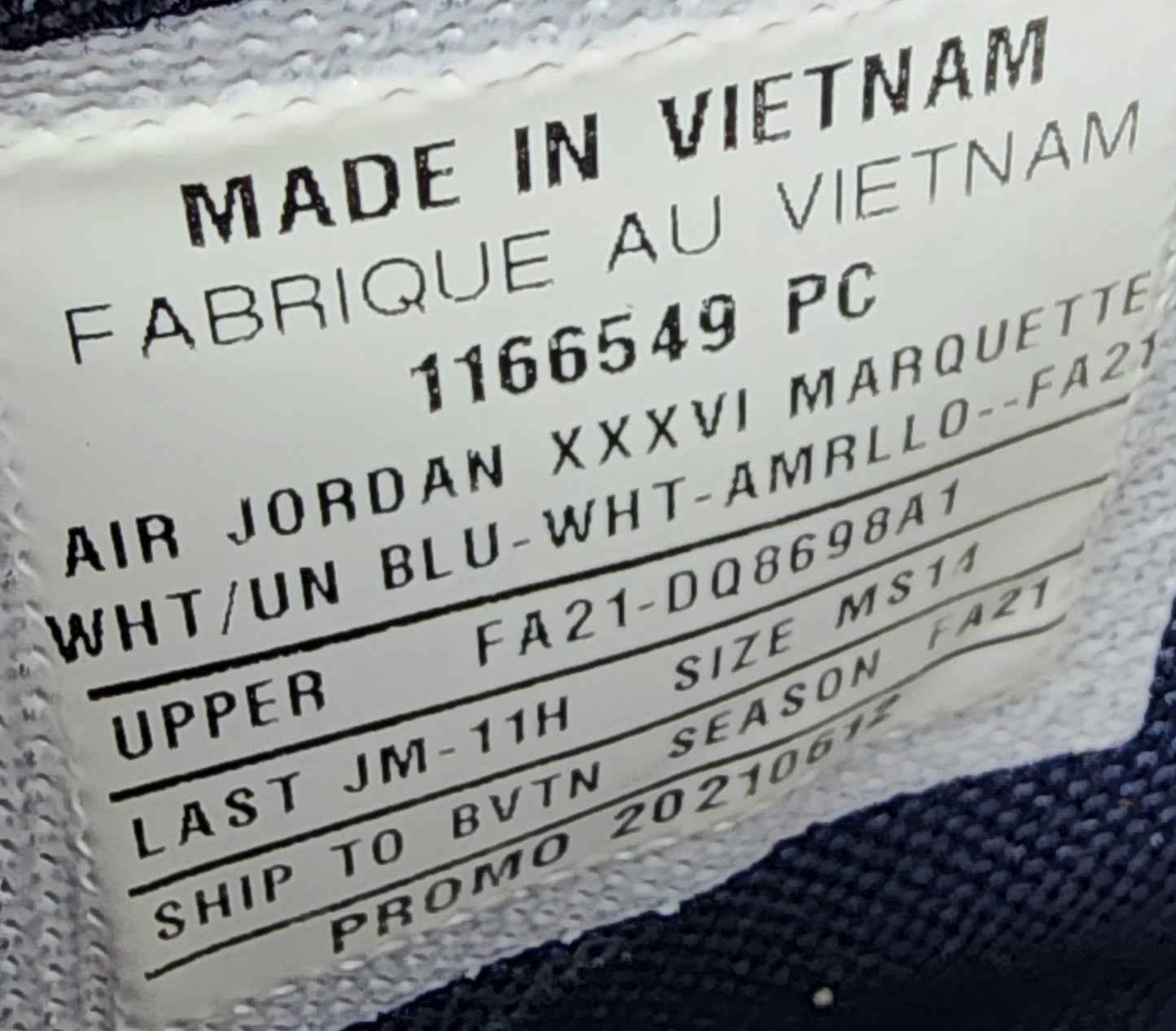 Air Jordan 36 - Marquette Golden Eagles PE