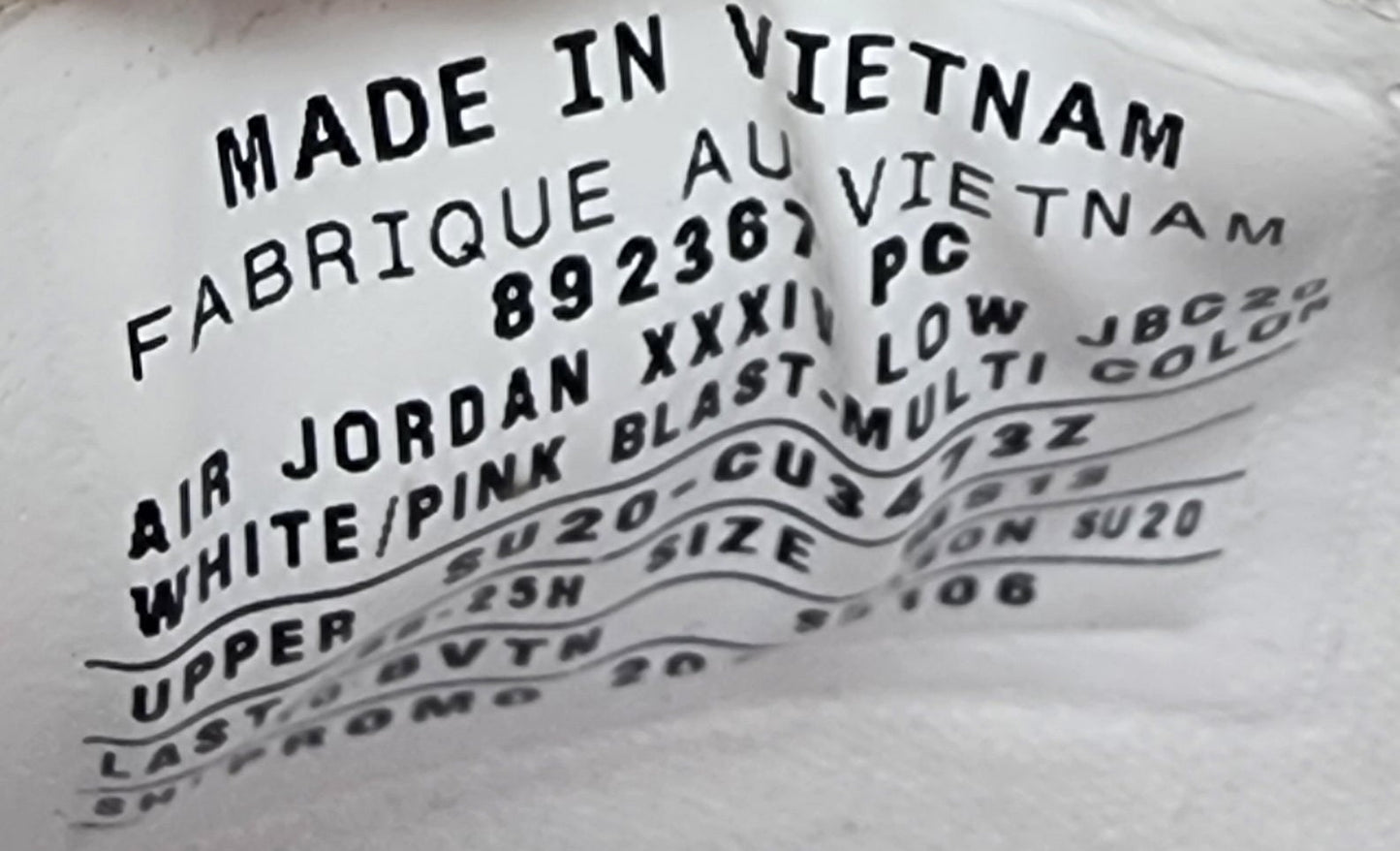 Air Jordan 34 Low - Jordan Brand Classic PE