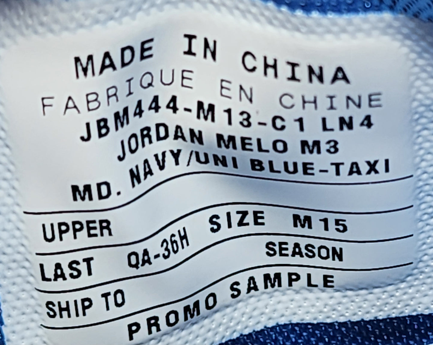 Jordan Melo M3 - Carmelo Anthony Nuggets PE