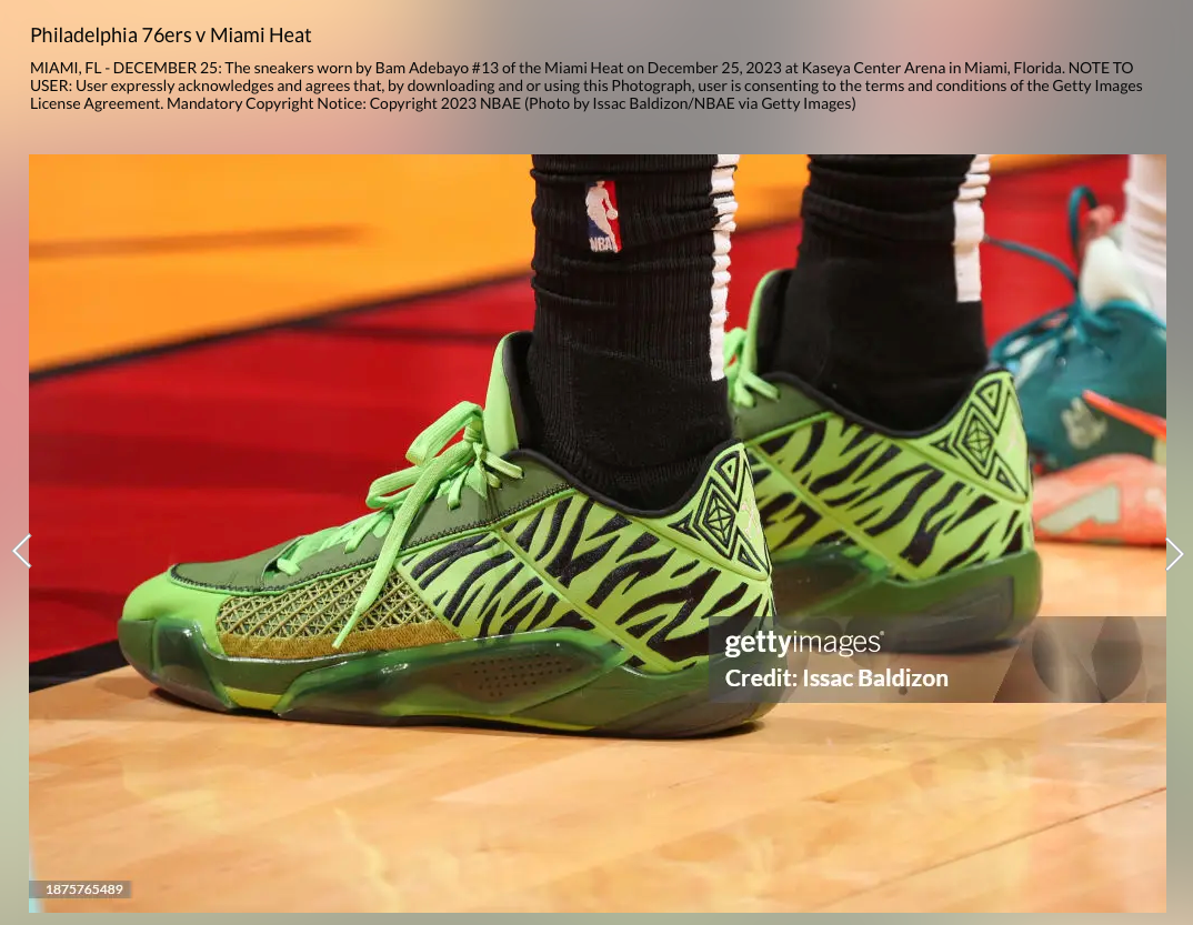 Air Jordan 38 Low - Bam Adebayo "Green Safari" PE