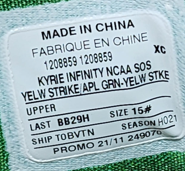 Nike Kyrie Infinity - Oregon Ducks PE