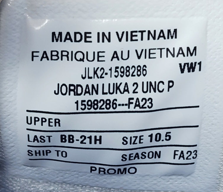 Jordan Luka 2 - UNC Tar Heels PE