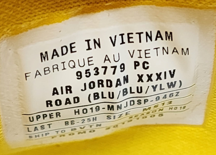 Air Jordan 34 - Marquette Golden Eagles PE