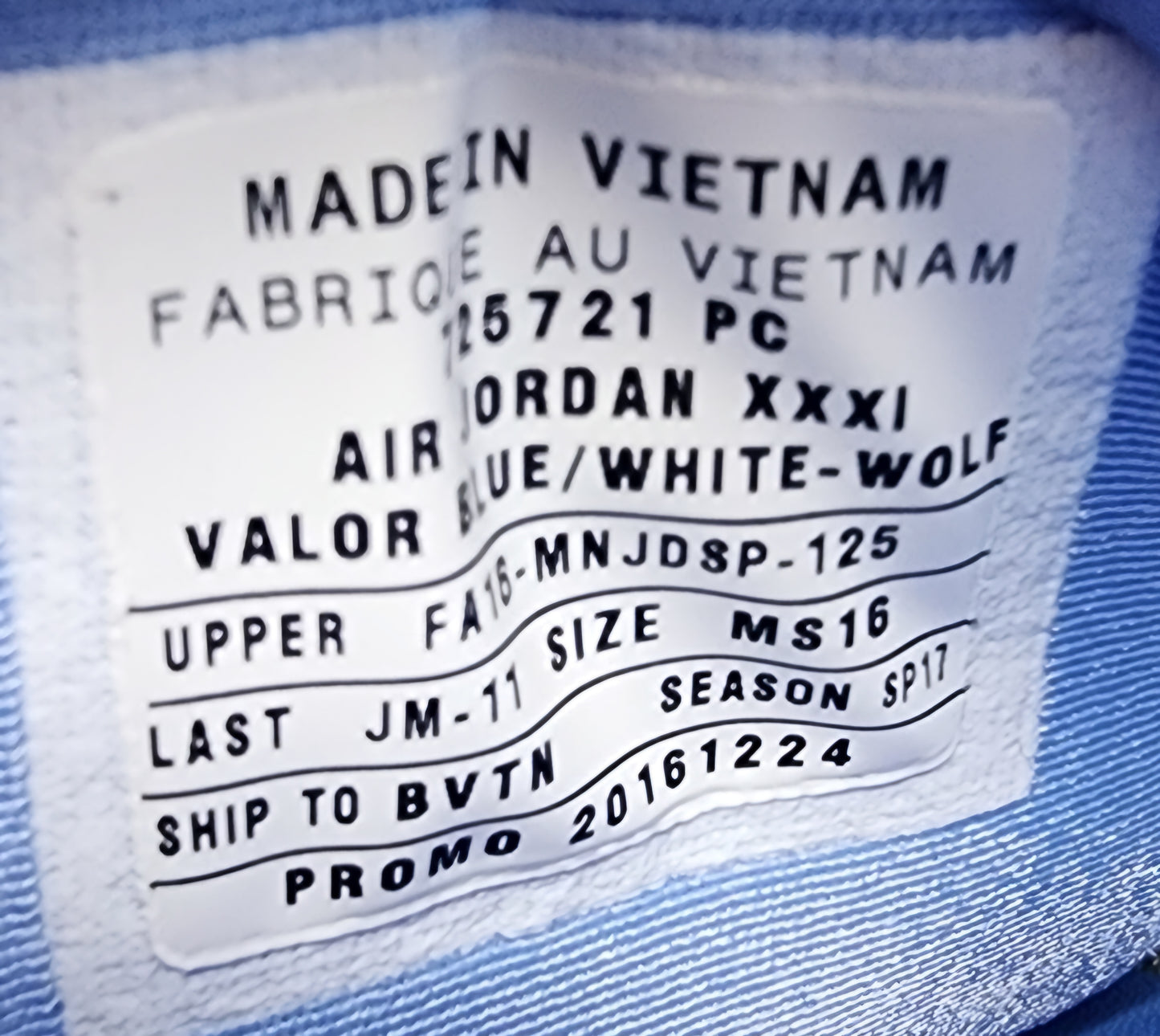 Air Jordan 31 - UNC Tar Heels PE