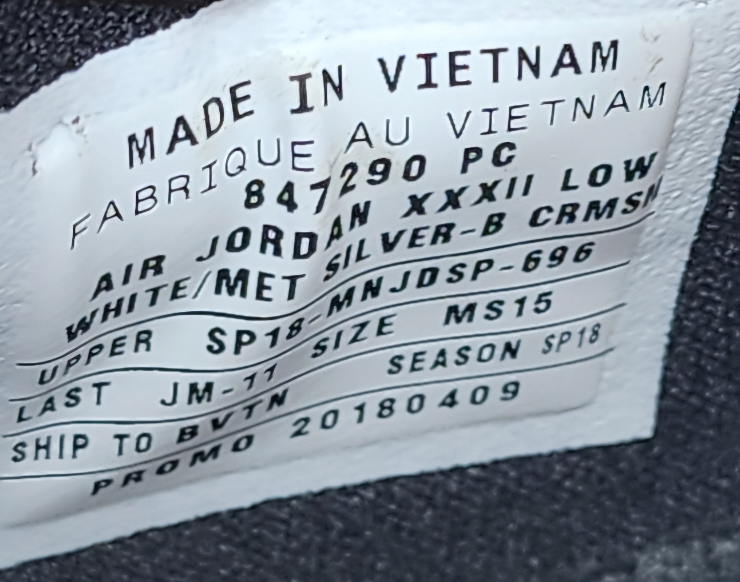 Air Jordan 32 Low - Crimson PE