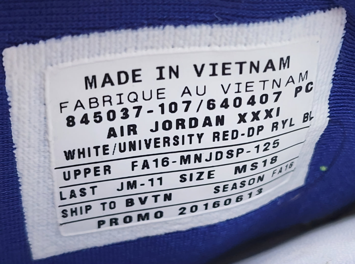 Air Jordan 31 - Andre Drummond USA Basketball PE