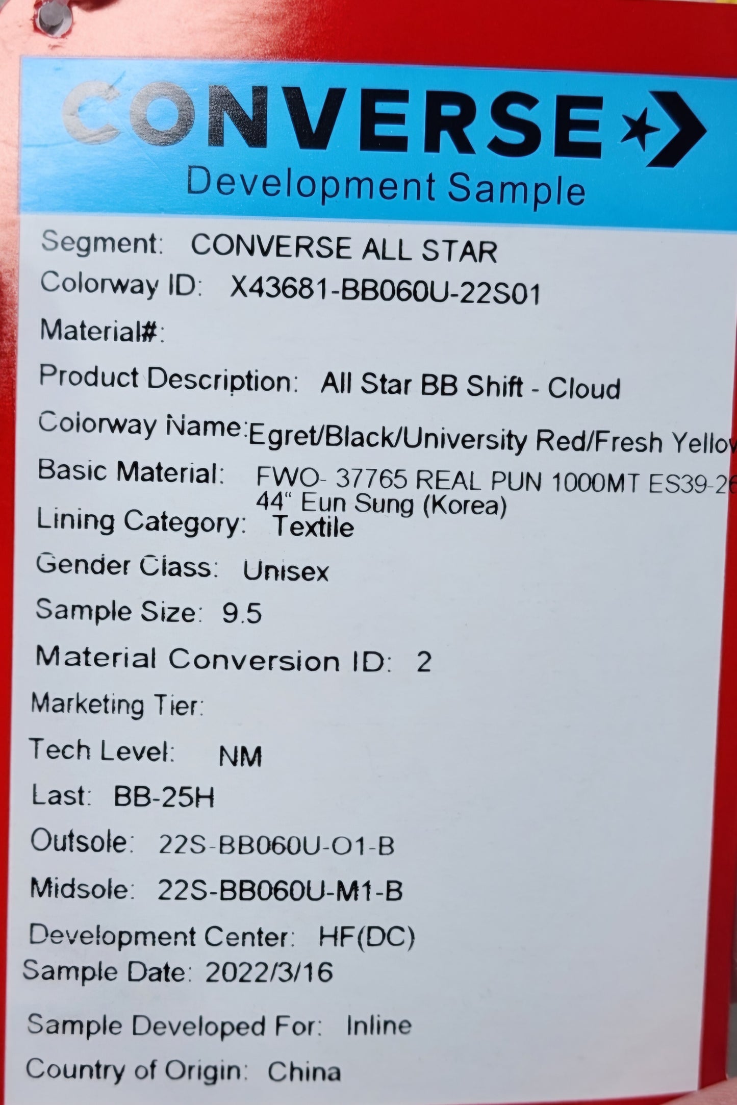 Converse All Star BB Shift - Be True PE