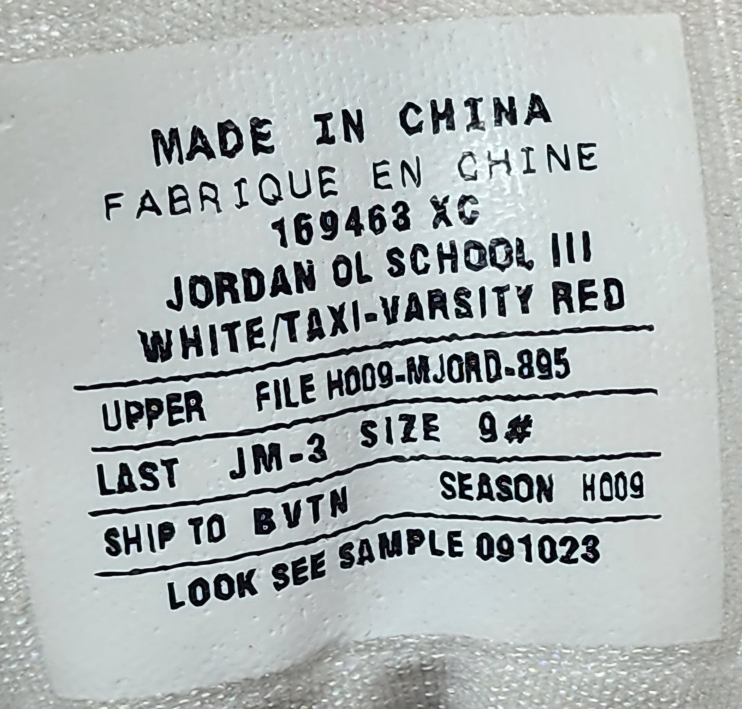 Jordan Ol School III - Dwayne Wade Miami Heat PE