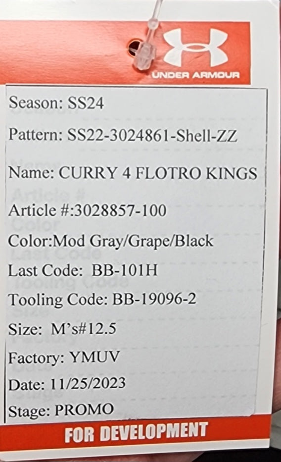 Under Armour Curry 4 Flotro - De'Aaron Fox Sacramento Kings PE