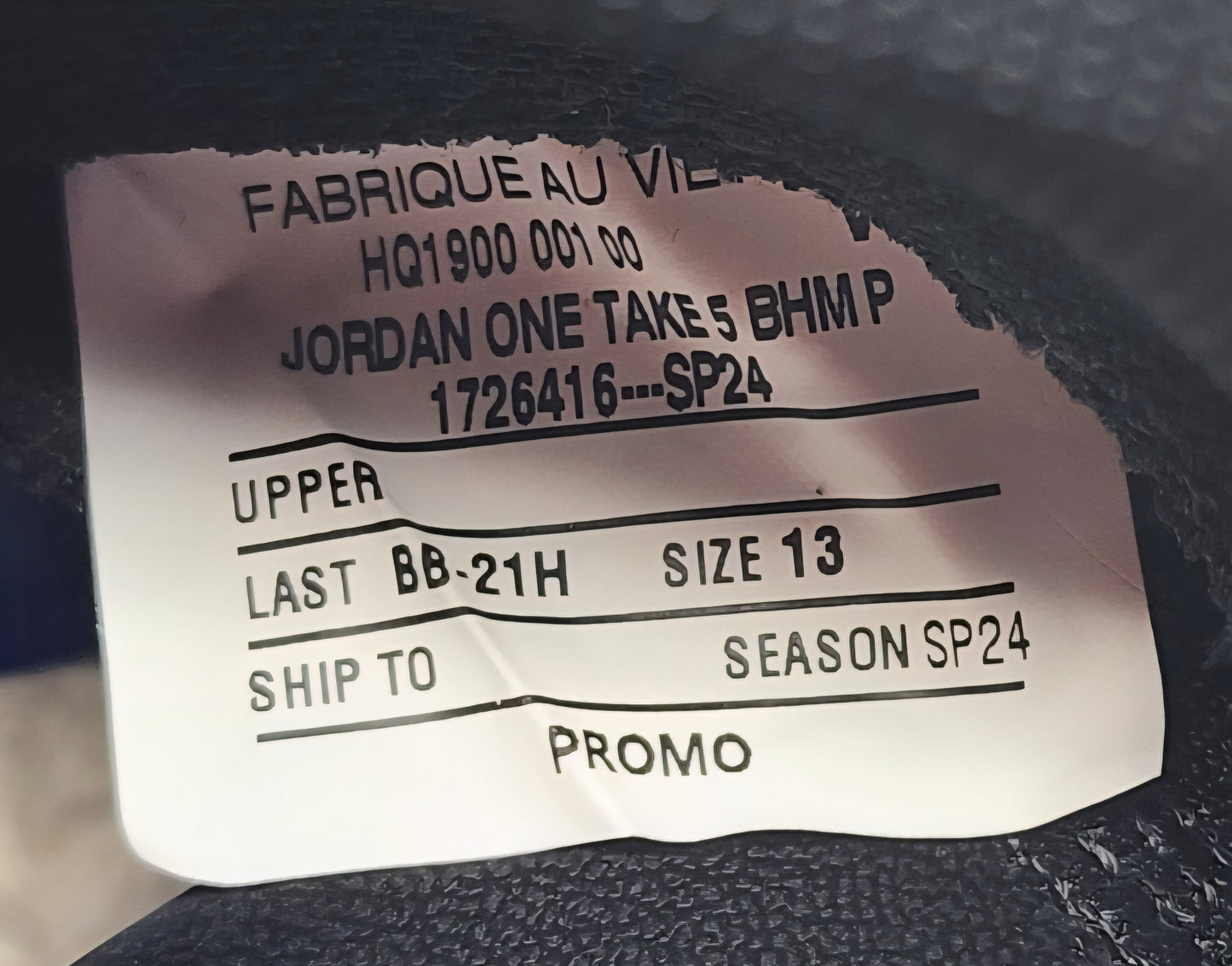 Jordan Westbrook One Take 5 - BHM PE