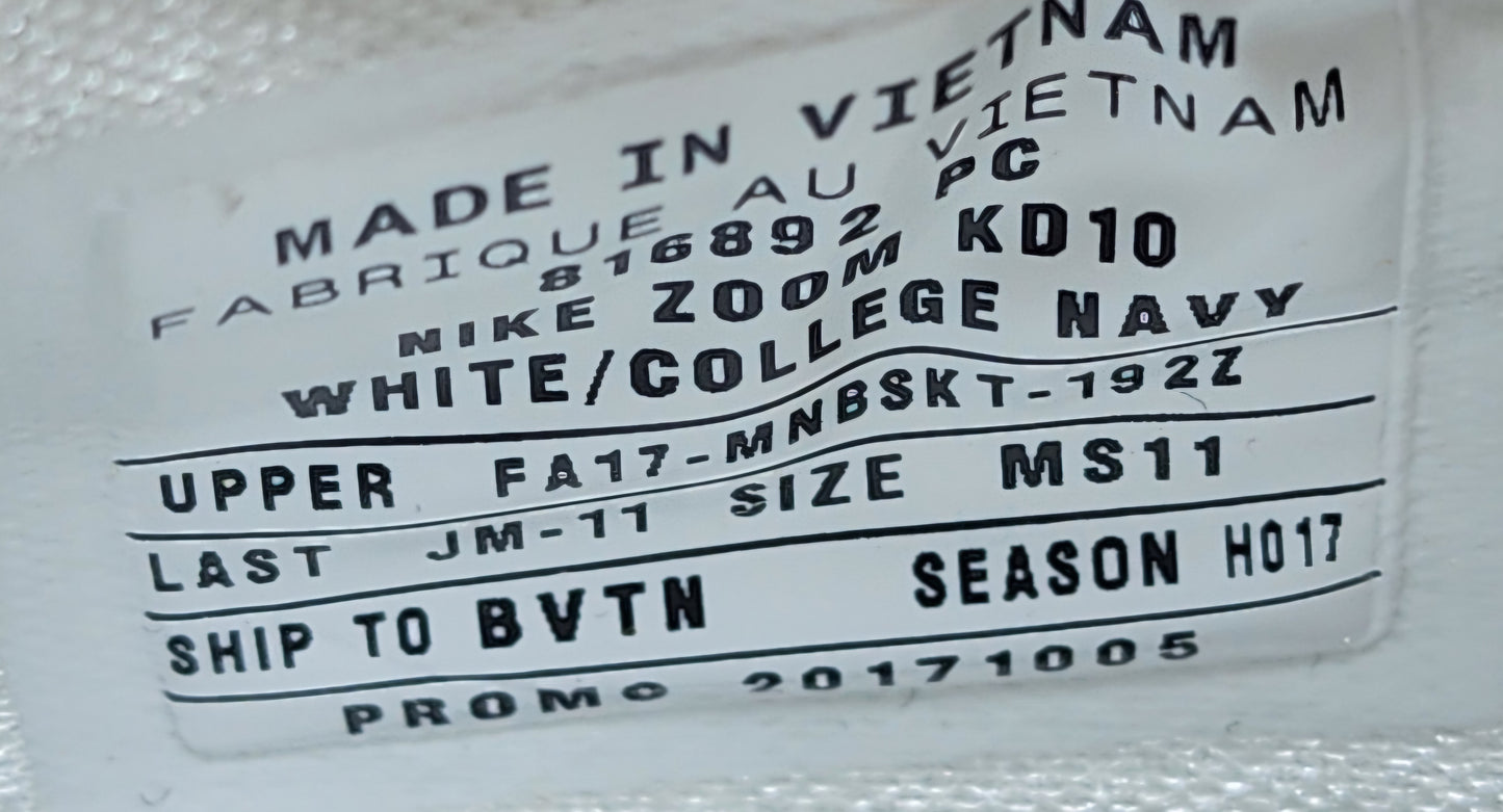 Nike KD 10 - Villanova Wildcats PE