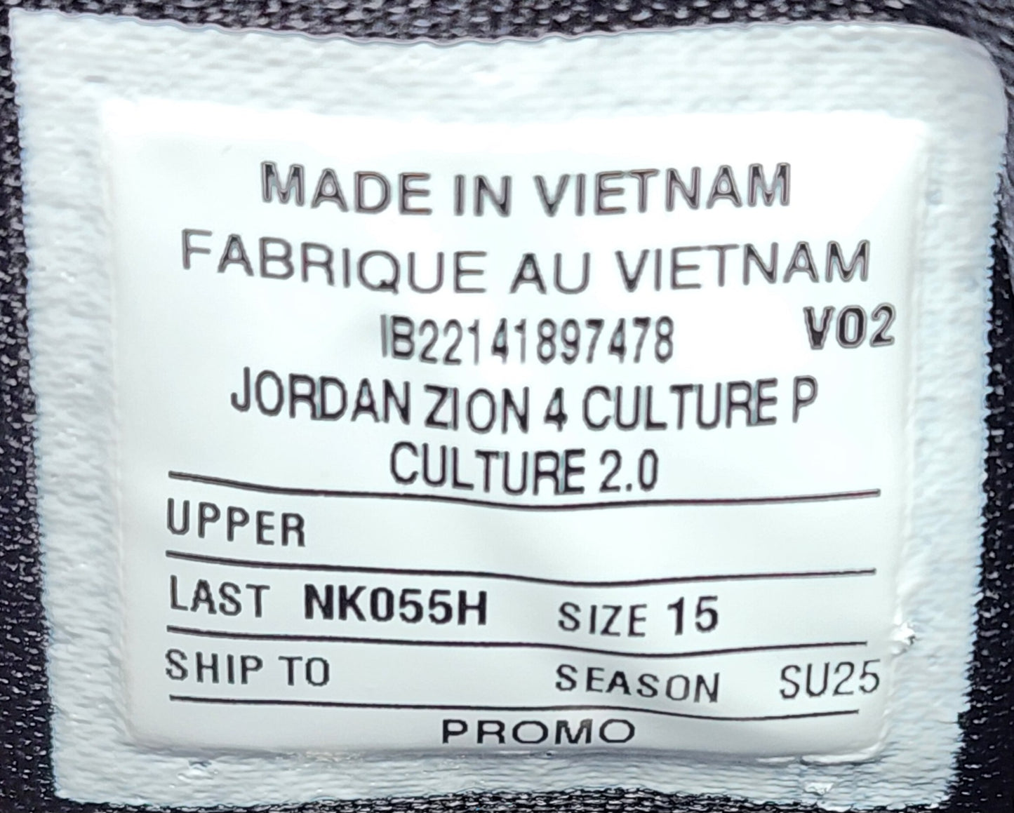 Jordan Zion 4 - "Black History Month" PE