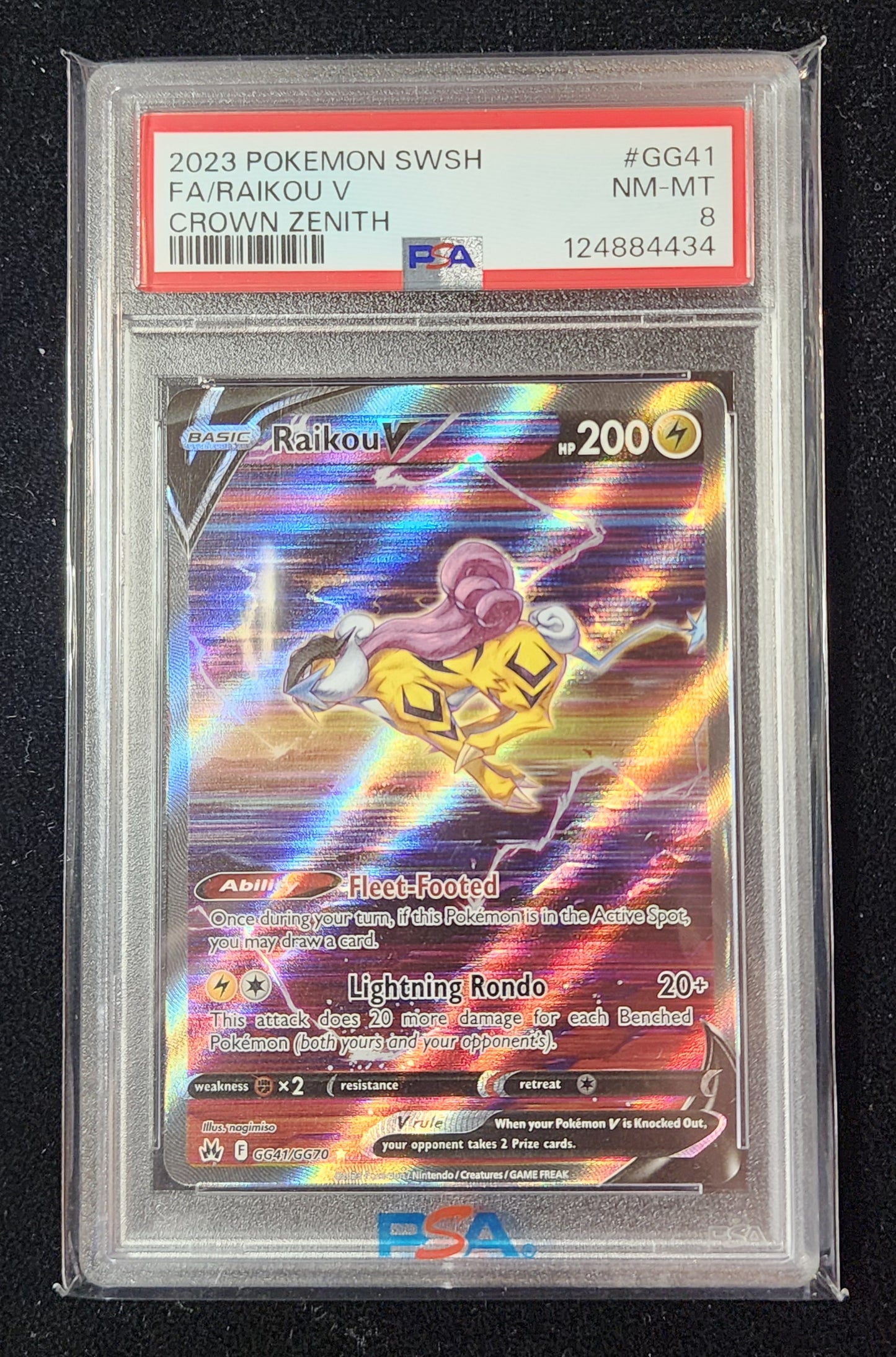 Pokemon TCG - Raikou V #GG41