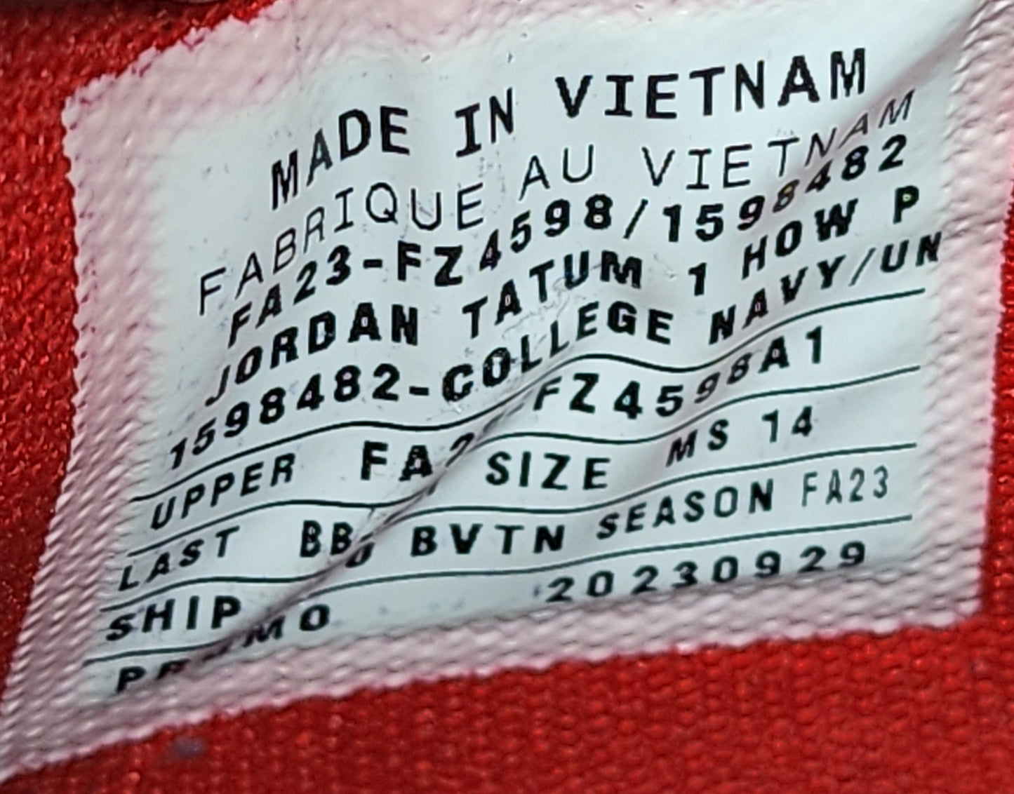 Jordan Tatum 1 - Howard Bisons PE