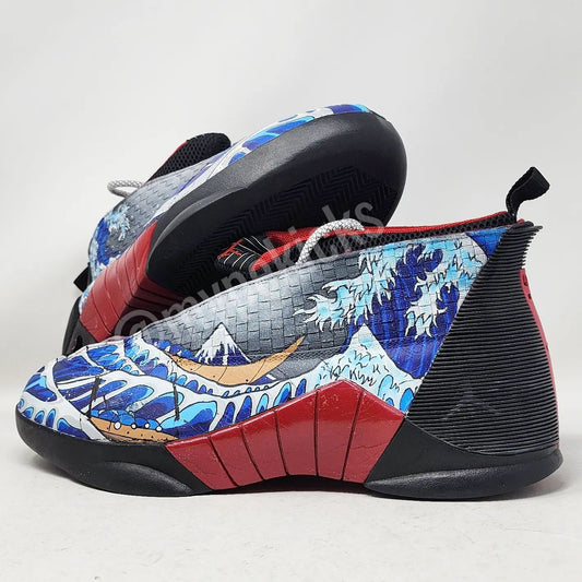 Jordan 15 Kelly Oubre Jr. Wizards Custom Sneakers