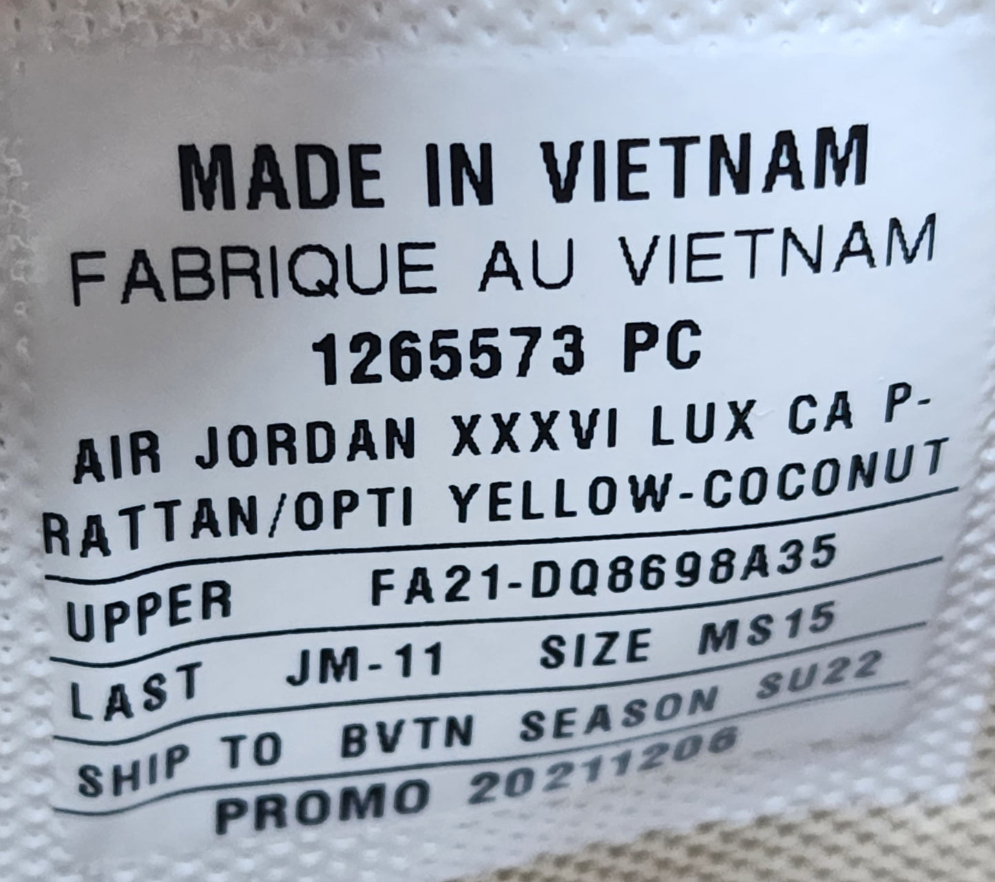 Air Jordan 36 - Carmelo Anthony Los Angeles Lakers PE