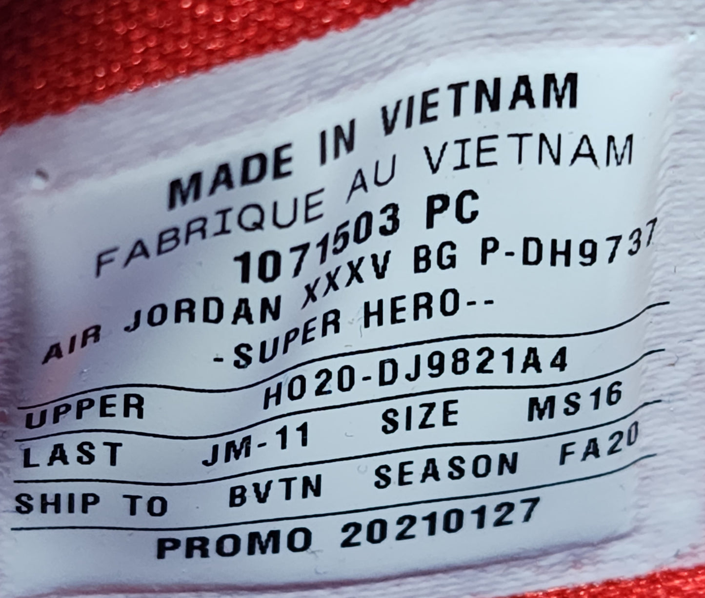 Air Jordan 35 - Blake Griffin Detroit Pistons PE