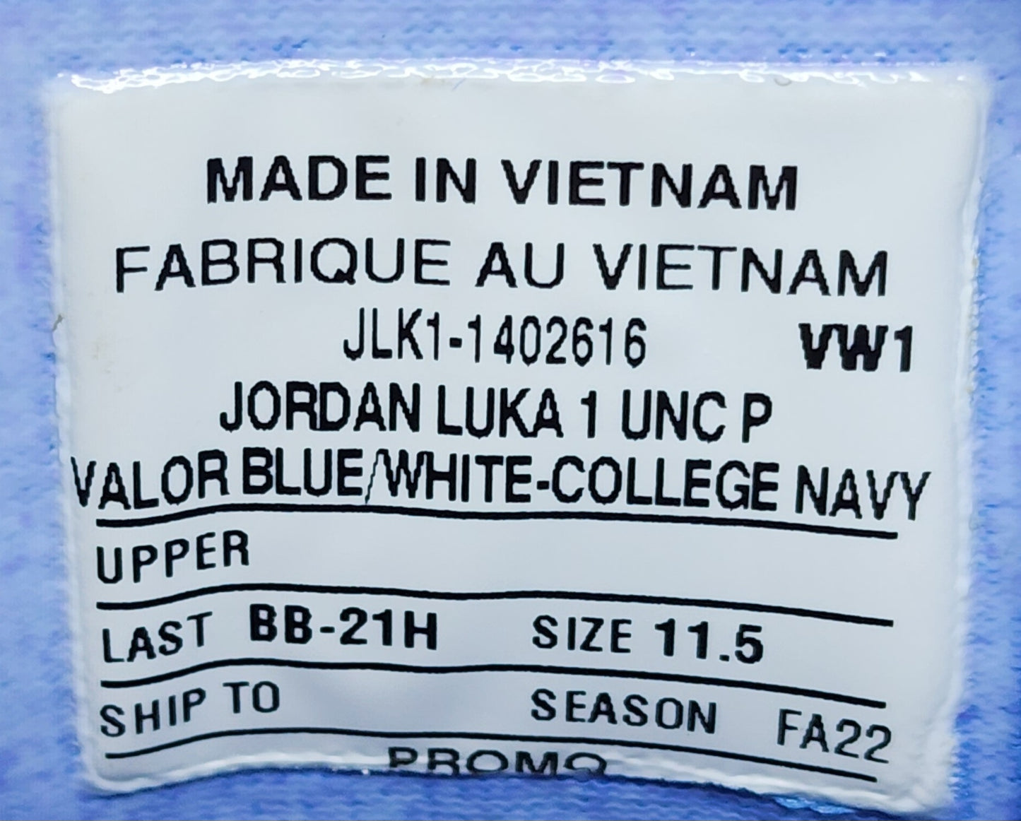 Jordan Luka 1 - UNC Tar Heels PE