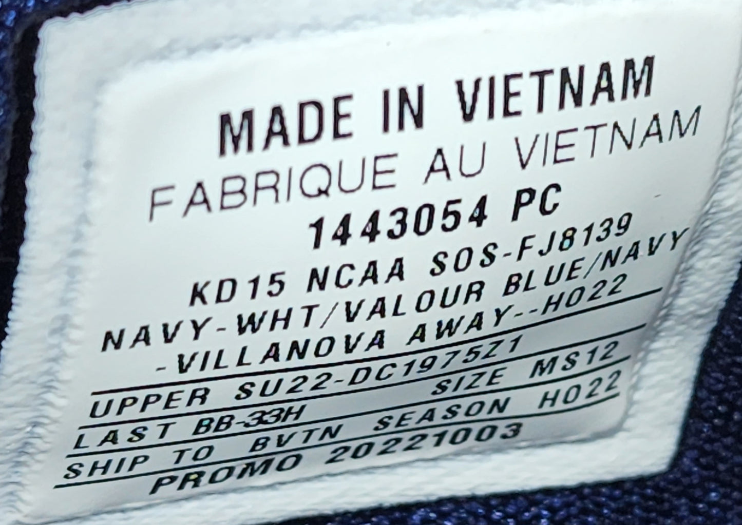 Nike KD 15 - Villanova Wildcats PE