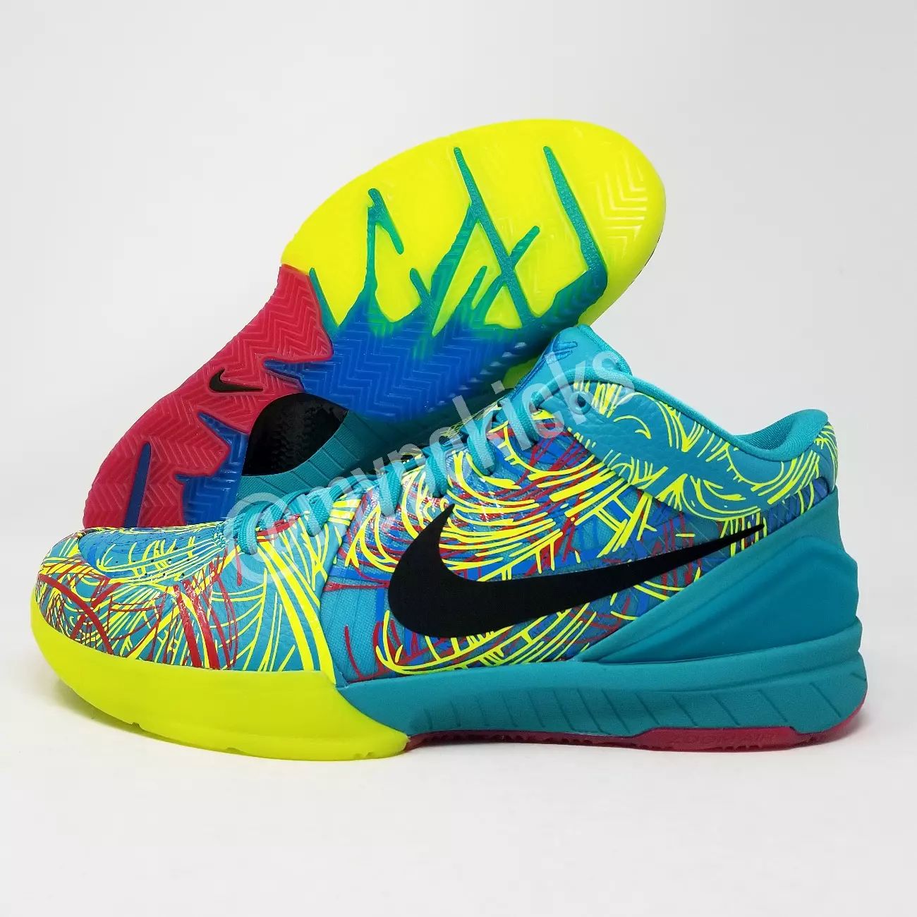 Nike Kobe 4 Wizenard Malik Monk Hornets Player Exclusive