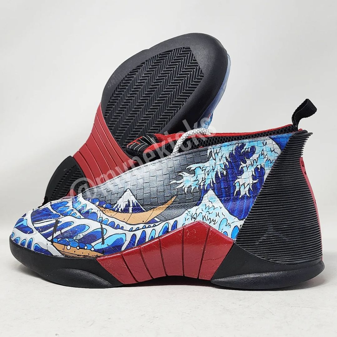 Jordan 15 Kelly Oubre Jr. Wizards Custom Sneakers