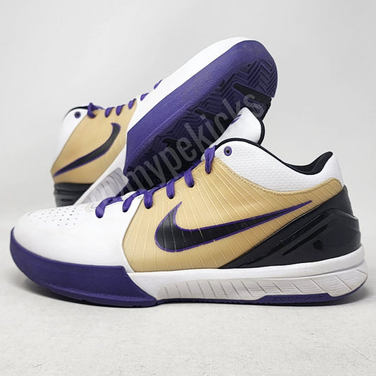 Nike Kobe 4 - White/Black/Varsity Purple SAMPLE