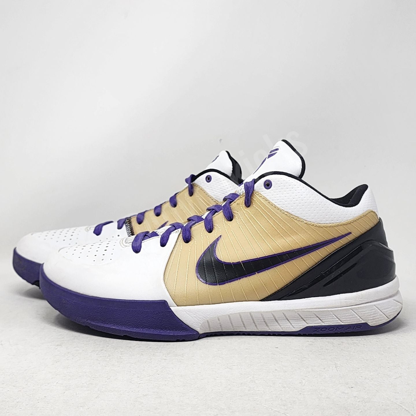 Nike Kobe 4 - White/Black/Varsity Purple SAMPLE