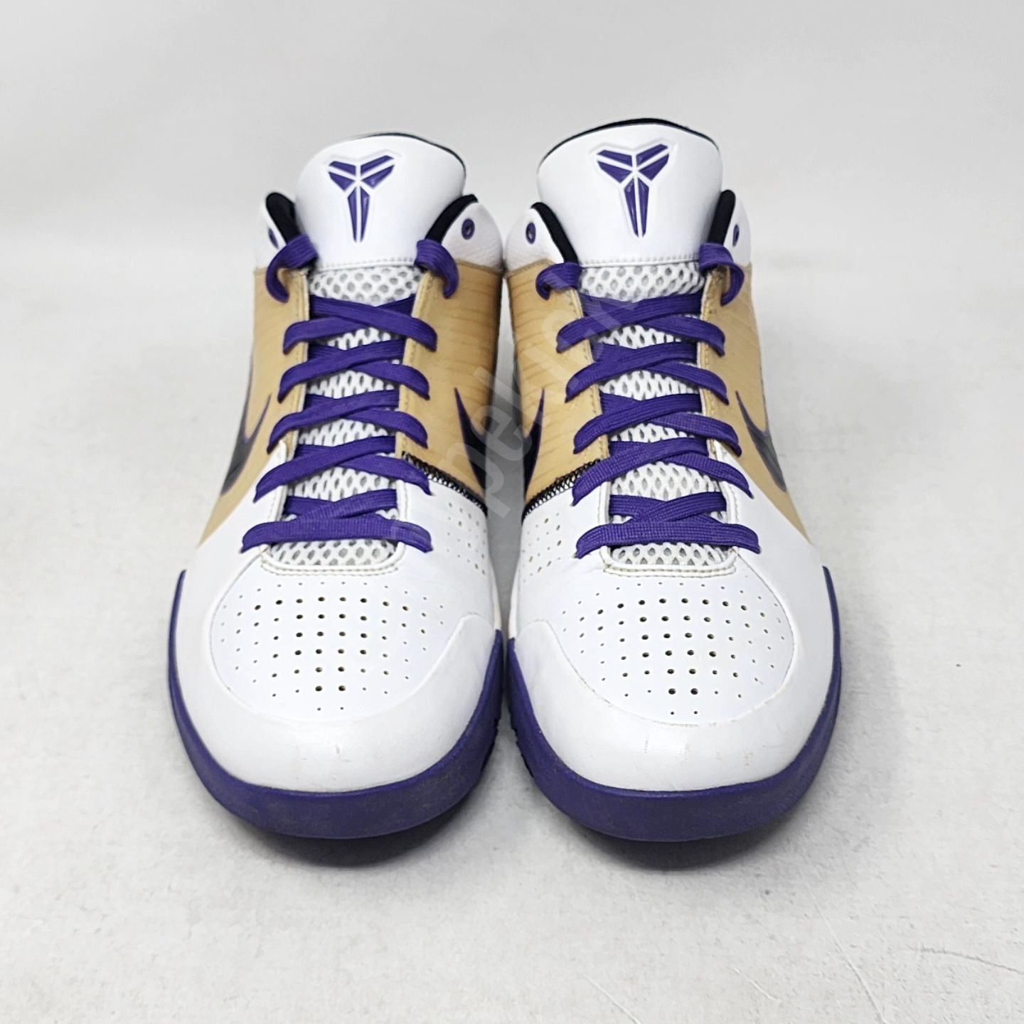 Nike Kobe 4 - White/Black/Varsity Purple SAMPLE