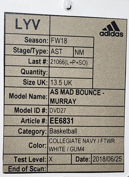 Adidas Mad Bounce - Jamal Murray Denver Nuggets PE