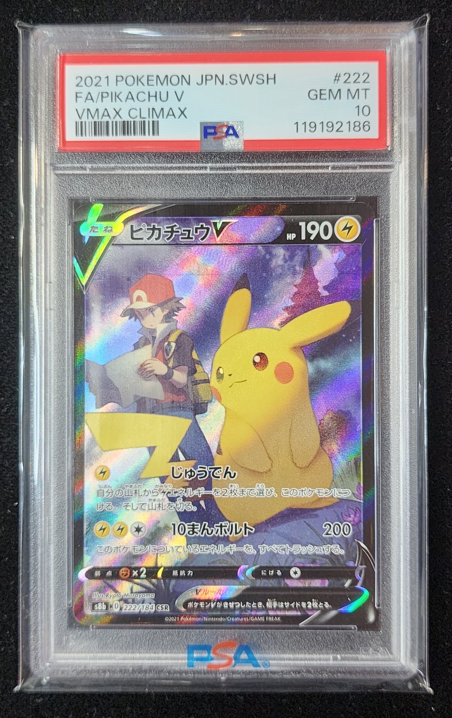 Pikachu V #222 (~$170)