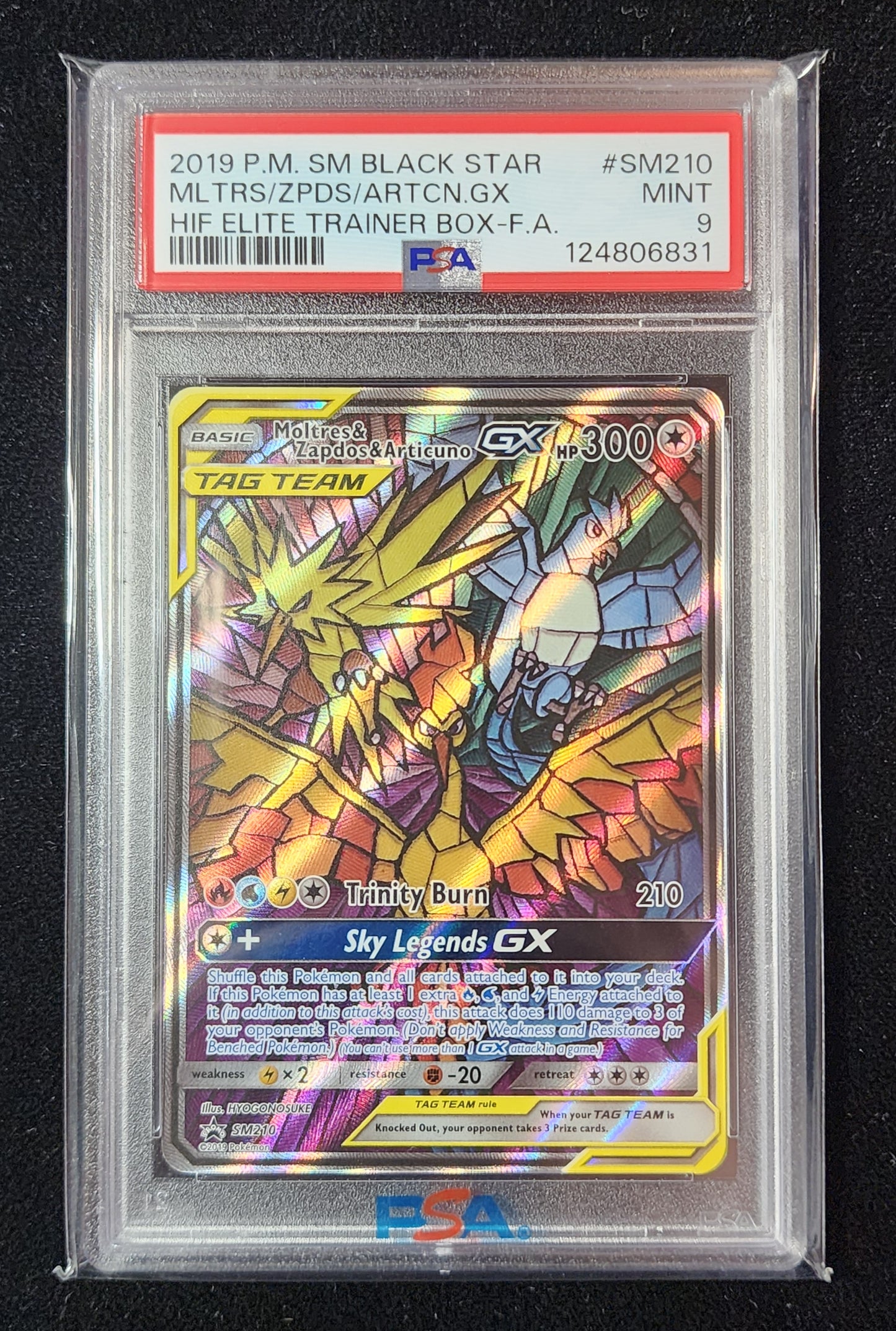 Pokemon TCG - Moltres & Zapdos & Articuno GX #SM210
