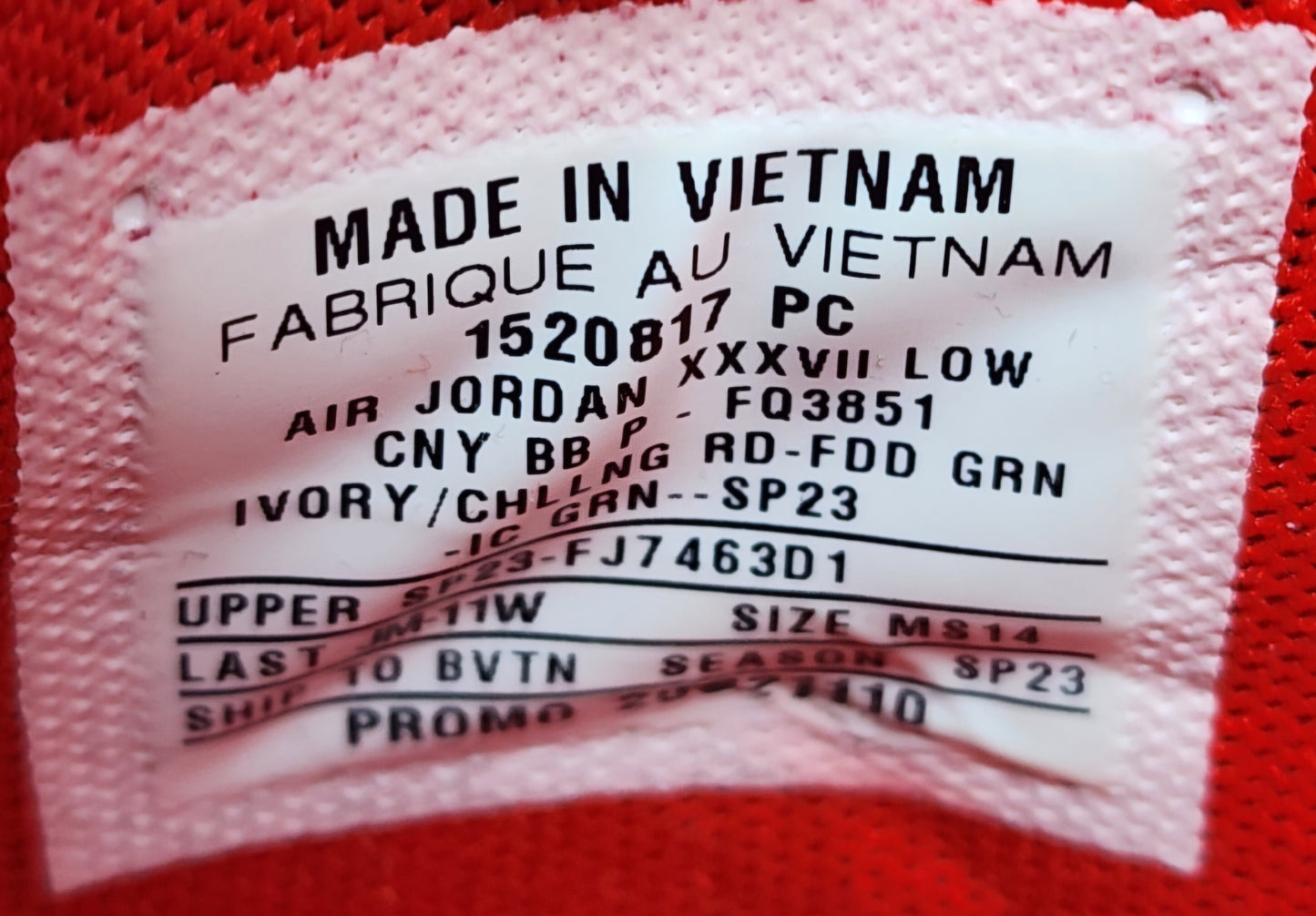 Air Jordan 37 Low - Bradley Beal "CNY - Chinese New Year" PE