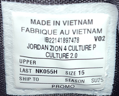 Jordan Zion 4 - "Black History Month" PE