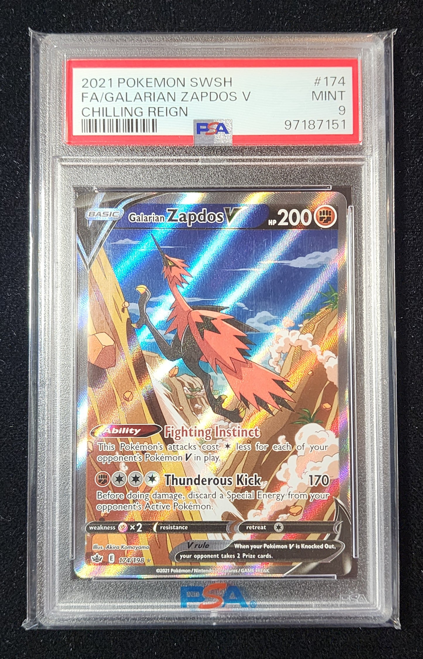 Galarian Zapdos V #174 (~$65)