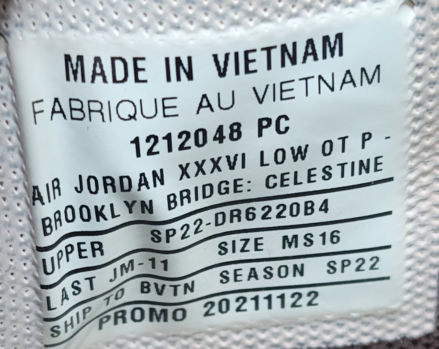 Air Jordan 36 Low - Obi Toppin Knicks PE
