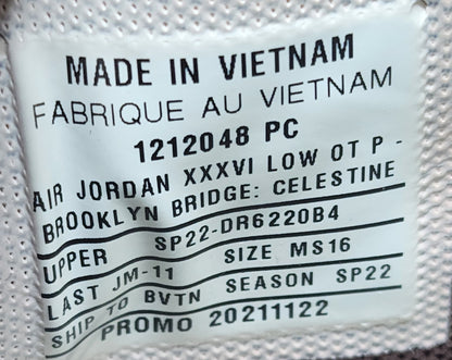 Air Jordan 36 Low - Obi Toppin New York Knicks PE