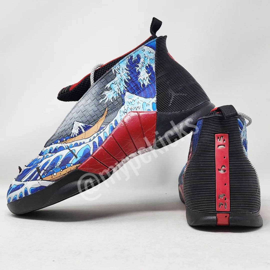 Jordan 15 Kelly Oubre Jr. Wizards Custom Sneakers